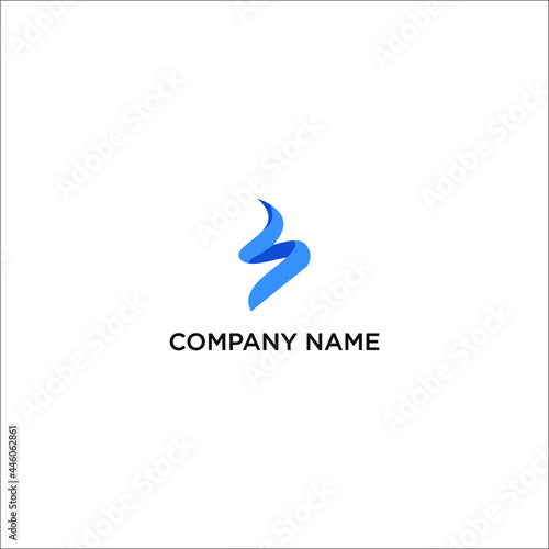 Free Download abstract logo design letter B in some abstract way abstract gradient letter corporate oval twisted professional creative logo brands - GFXLoad