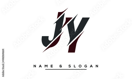 JY,   YJ,   J,   Y   Abstract Letters Logo Monogram photo