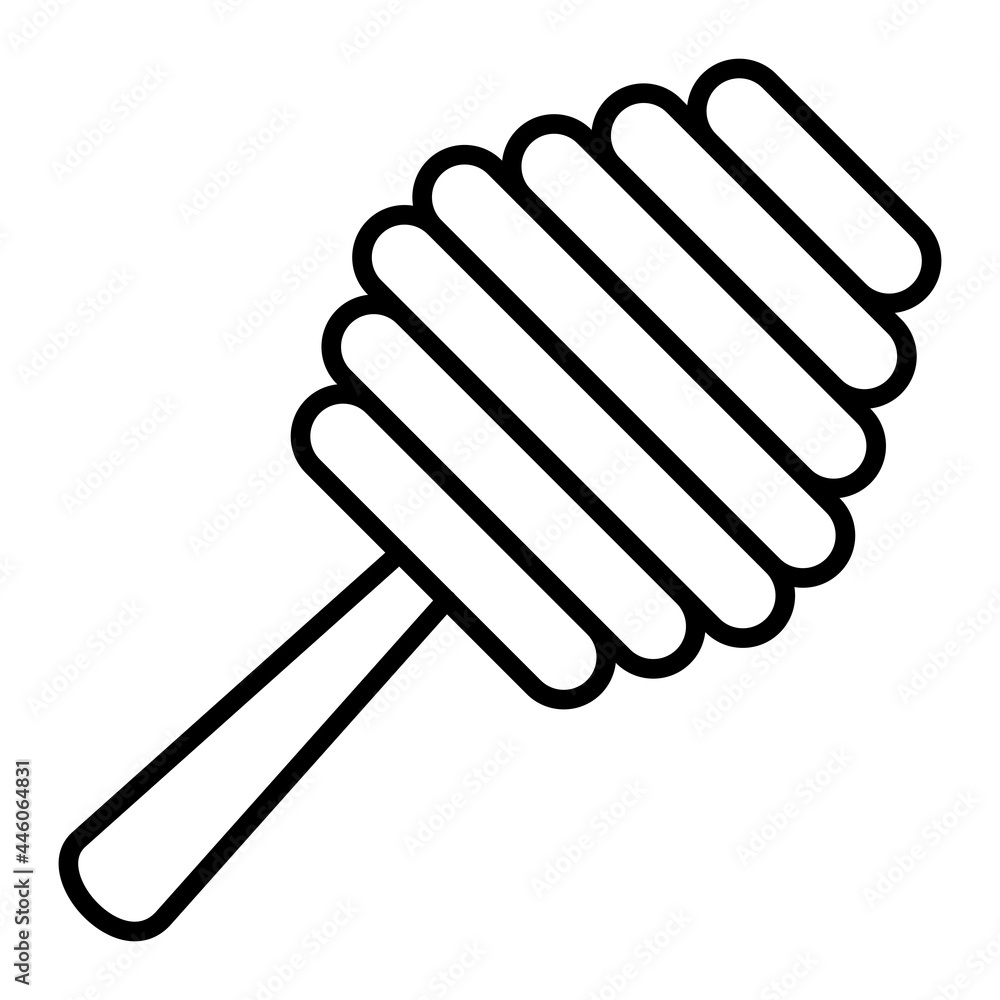 Vector Honey Comb Outline Icon Design Vector Honey Comb Outline Icon Design