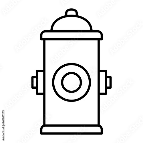 Vector Hydrant Outline Icon Design