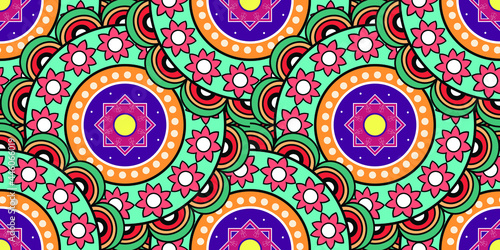 Stunning geometric background.contemporary tribal style seamless pattern.pattern ethnic graphic design print.Henna Mandala.Tribal African Inspired Pattern.carpet,wallpaper,wrapping,embroidery sty
