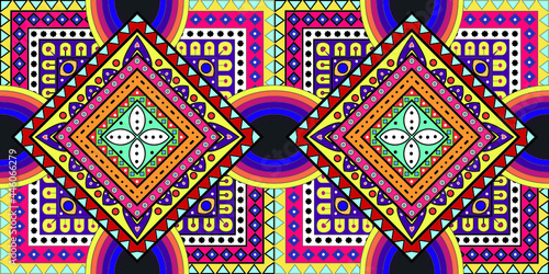 Stunning geometric background.contemporary tribal style seamless pattern.pattern ethnic graphic design print.Henna Mandala.Tribal African Inspired Pattern.carpet,wallpaper,wrapping,embroidery sty