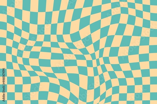 Flat Distorted Checkered Background_7