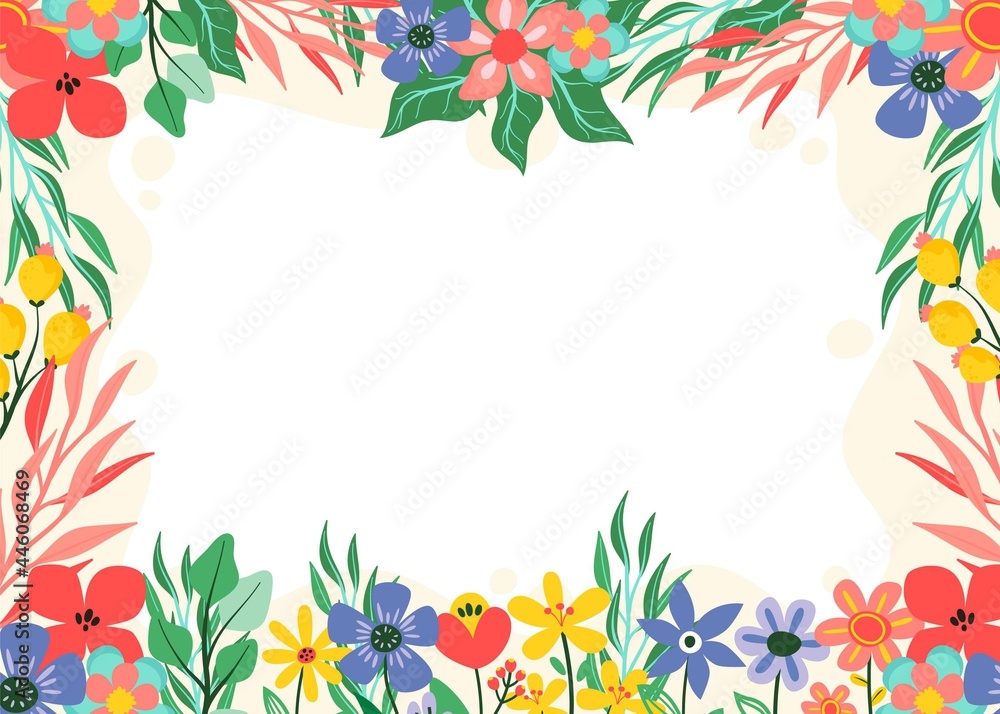 Flat Floral Background