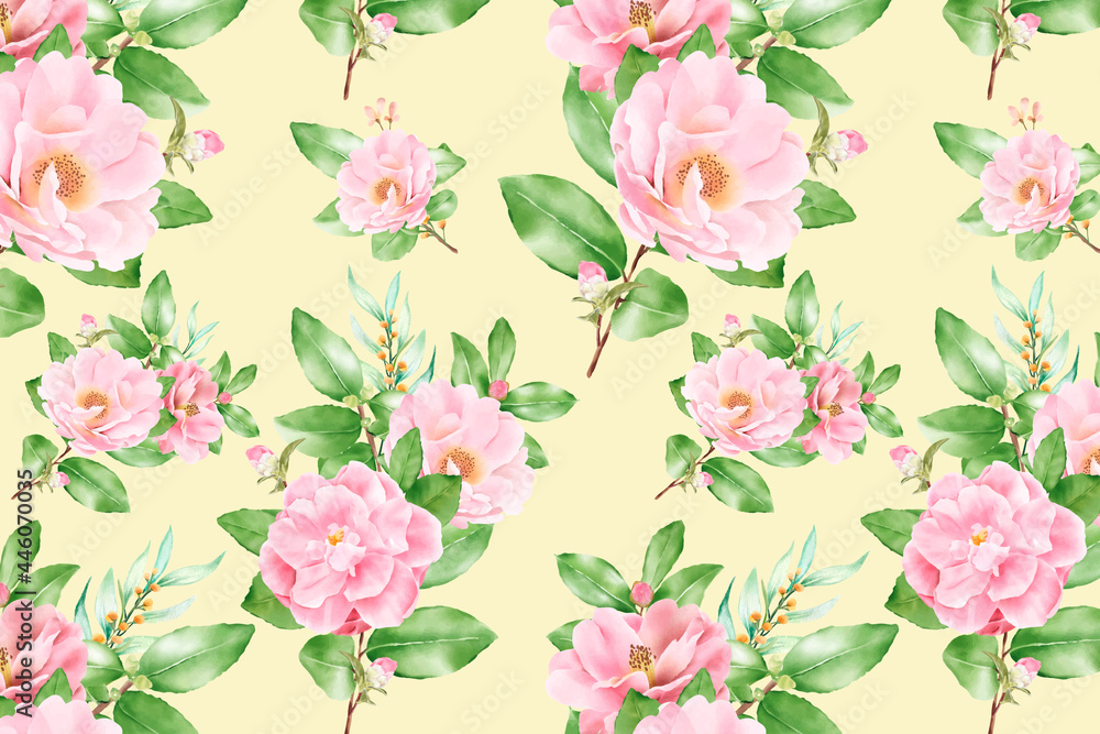 Floral Seamless Pattern Floral Blooming_6