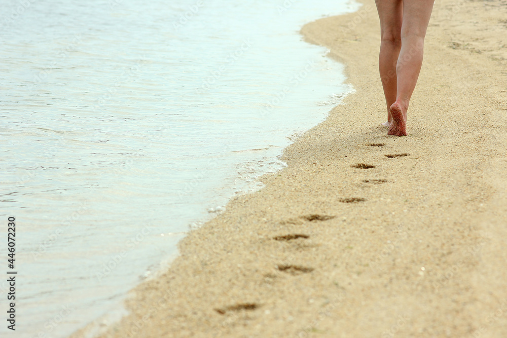 footprints in the sand on the beach footprints in the sand on the beach