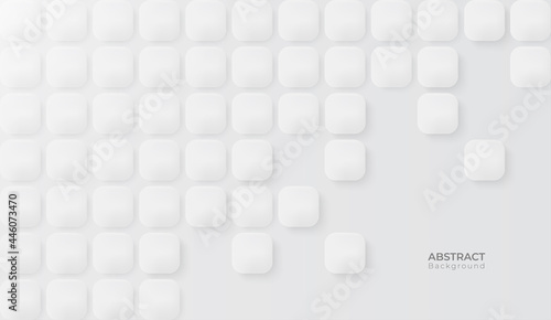 Abstract modern hexagon background. White and grey honey pattern geometric texture. Vector art illustration 
