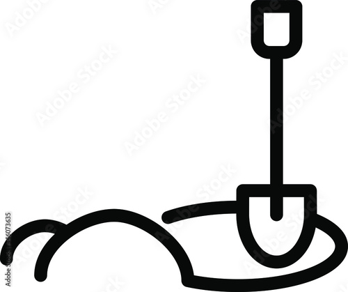  man digging a hole icon,  Key activities icon , vector illustration