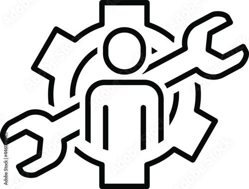 Key activities icon , vector illustration