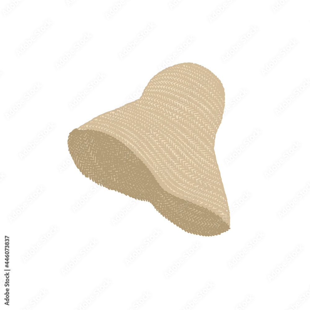 Woman clothing. Straw trendy summer fedora hat. Rattan panama. Abstract feminine vector illustrations. Summer trendy simple icons. Instagram post, business advertisement, flyer design.