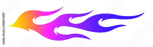 Tribal hot rod flame motorcycle and car decal graphic. Ideal for car decal, sticker and even tattoos.