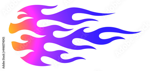 Tribal flame motorcycle and car decal vector graphic. Ideal for car decal, sticker and even tattoos.