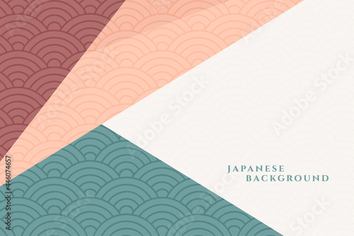 Geometric Japanese Style Decorative Background