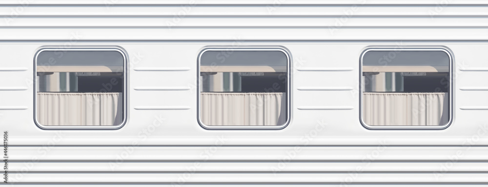 Side view of a train carriage seamless pattern. Travel concept