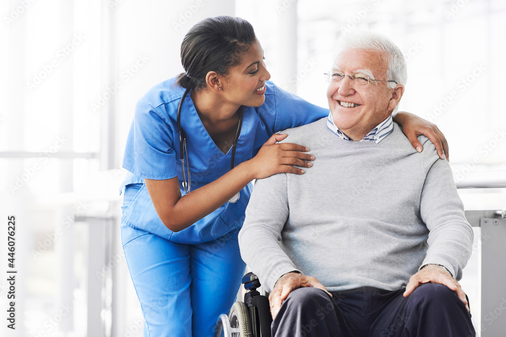 She is happy when her patients are happy She is happy when her patients are happy