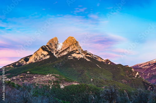 Morning at the Pedraforca Peak. photo