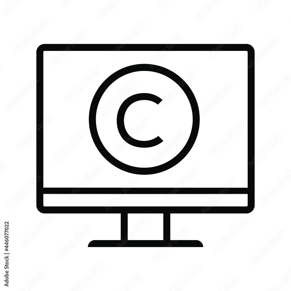 Copyrighting icon vector set. copywriting illustration sign collection. write symbol or logo. Copyrighting icon vector set. copywriting illustration sign collection. write symbol or logo.