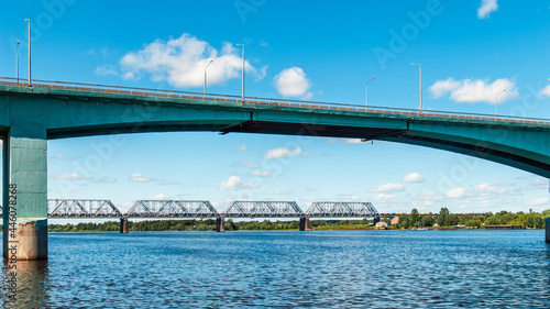 Bridges of Yaroslavl: Oktyabrsky Bridge and Railway Bridge over the Volga