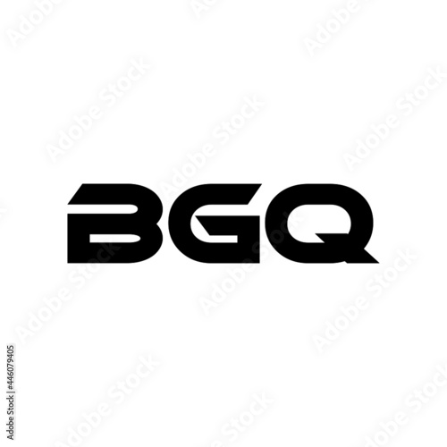 BGQ letter logo design with white background in illustrator, vector logo modern alphabet font overlap style. calligraphy designs for logo, Poster, Invitation, etc.