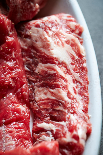 close up of steak