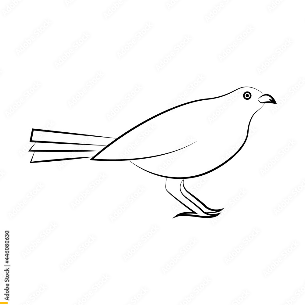 Bird Line Art vector Logo Design for Business and Company
