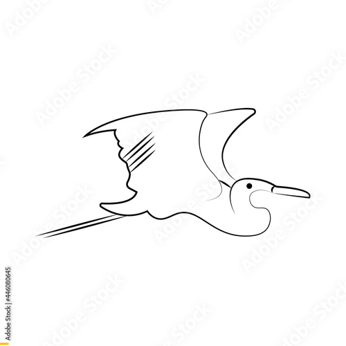 Bird Line Art vector Logo Design for Business and Company