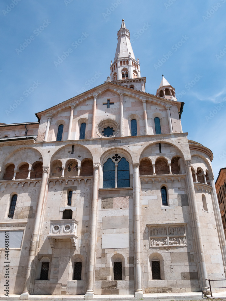 Exterior of the Modena Dome Cathedral