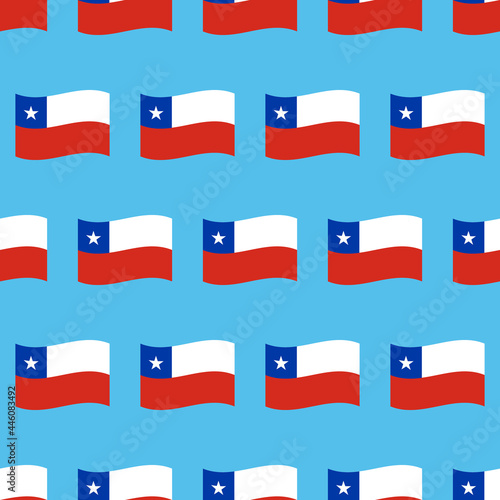 Free Download Chile flags vector seamless pattern background for Independence Day celebration design. - GFXLoad