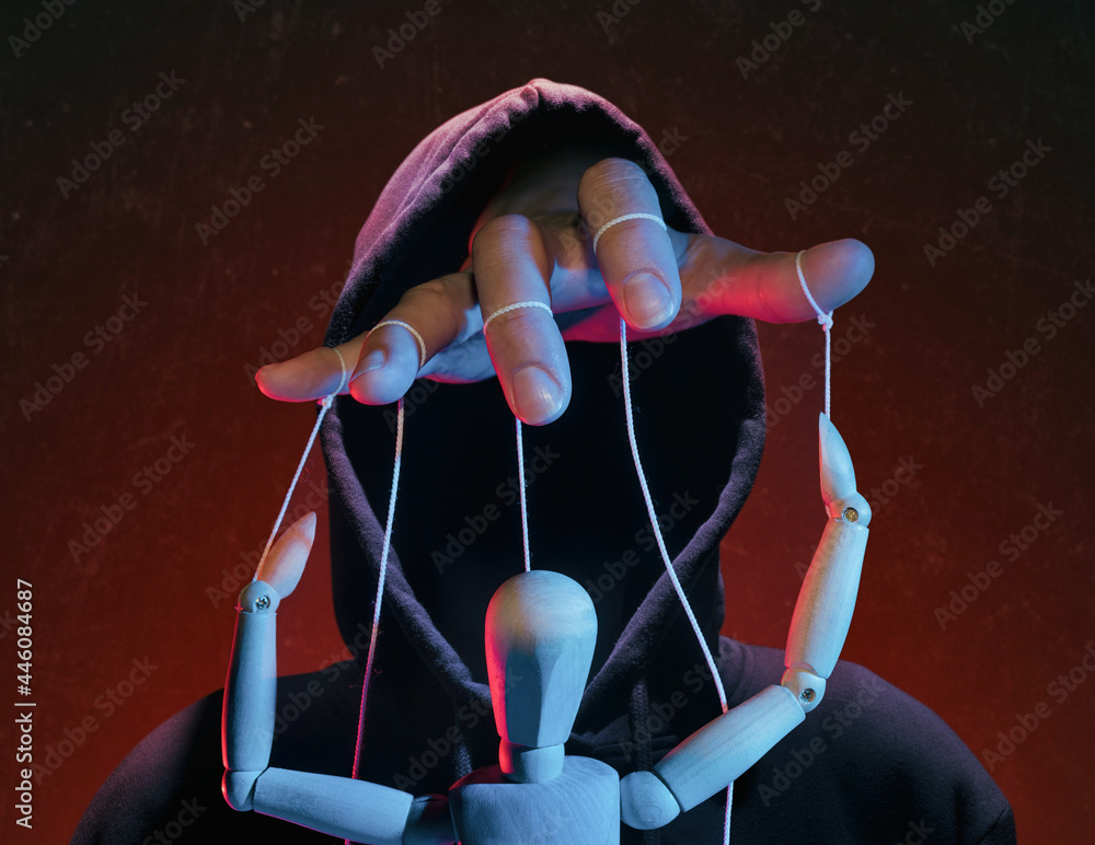 Εκτύπωση καμβά The concept of extortion, blackmail