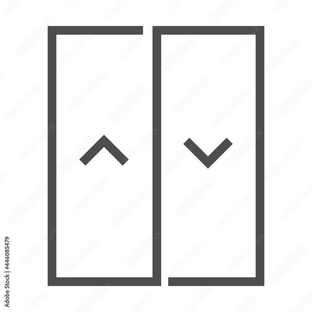 Elevator, square line vector icon Elevator, square line vector icon