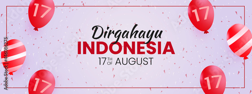 indonesia independence day 17 august banner