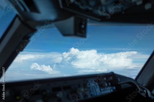 Fototapeta Naklejka Na Ścianę i Meble -  Gewitterwolken aufgenommen aus dem Flugzeug
