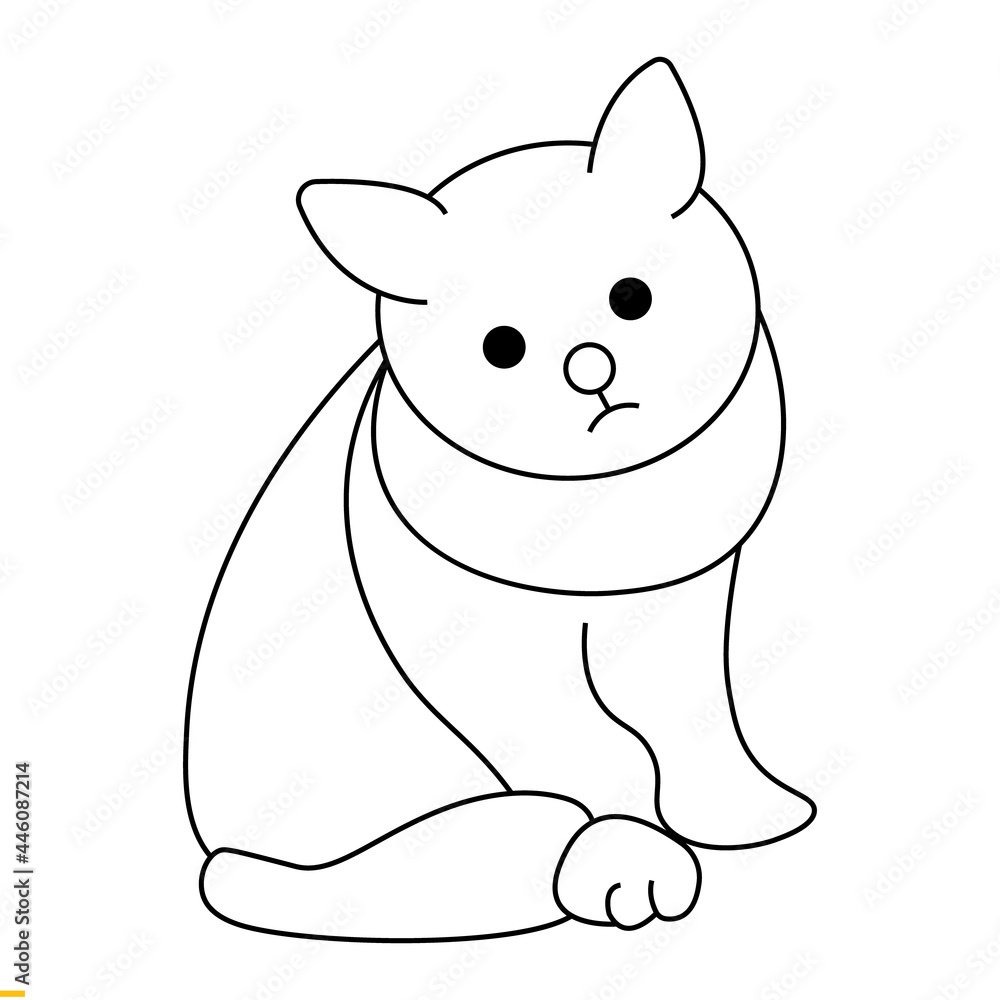 Cute Cat Line Art Design for Business and Companies Cute Cat Line Art Design for Business and Companies