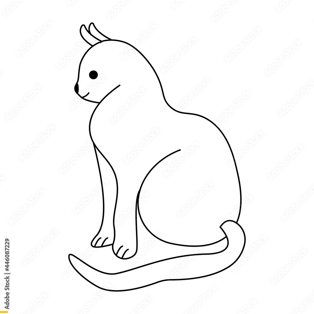 Cute Cat Line Art Design for Business and Companies Cute Cat Line Art Design for Business and Companies