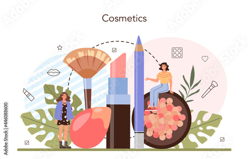 Make up artist concept. Professional artist doing a beauty procedure
