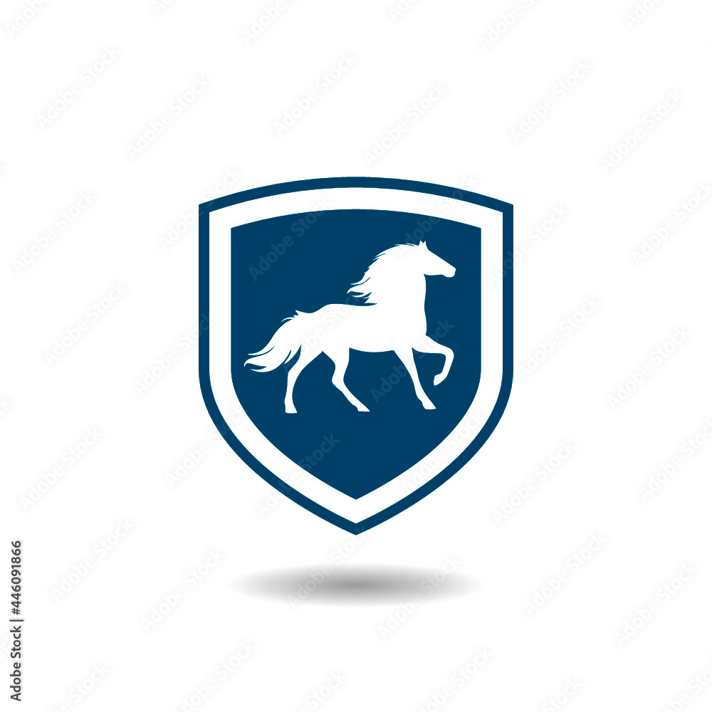 Horse Shield Logo with shadow