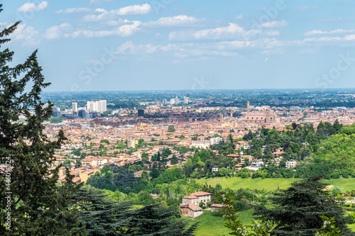 Aerial view of Bologna with his beautiful church and Towers © Alessio