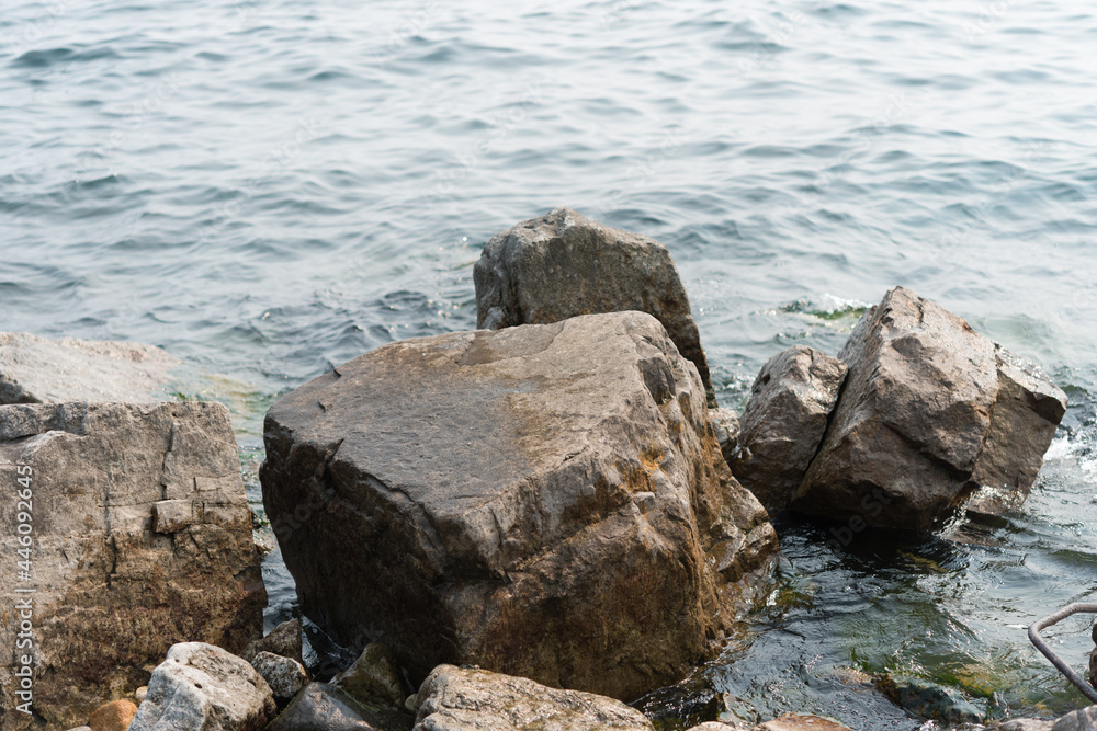 rocks in water