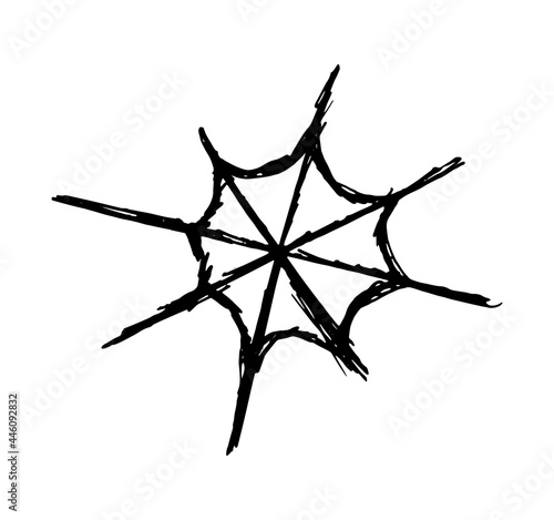 Spider web sketch halloween.