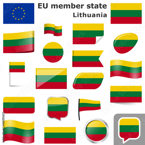 flags with country colors of Lithuania Free Download flags with country colors of Lithuania - GFXLoad