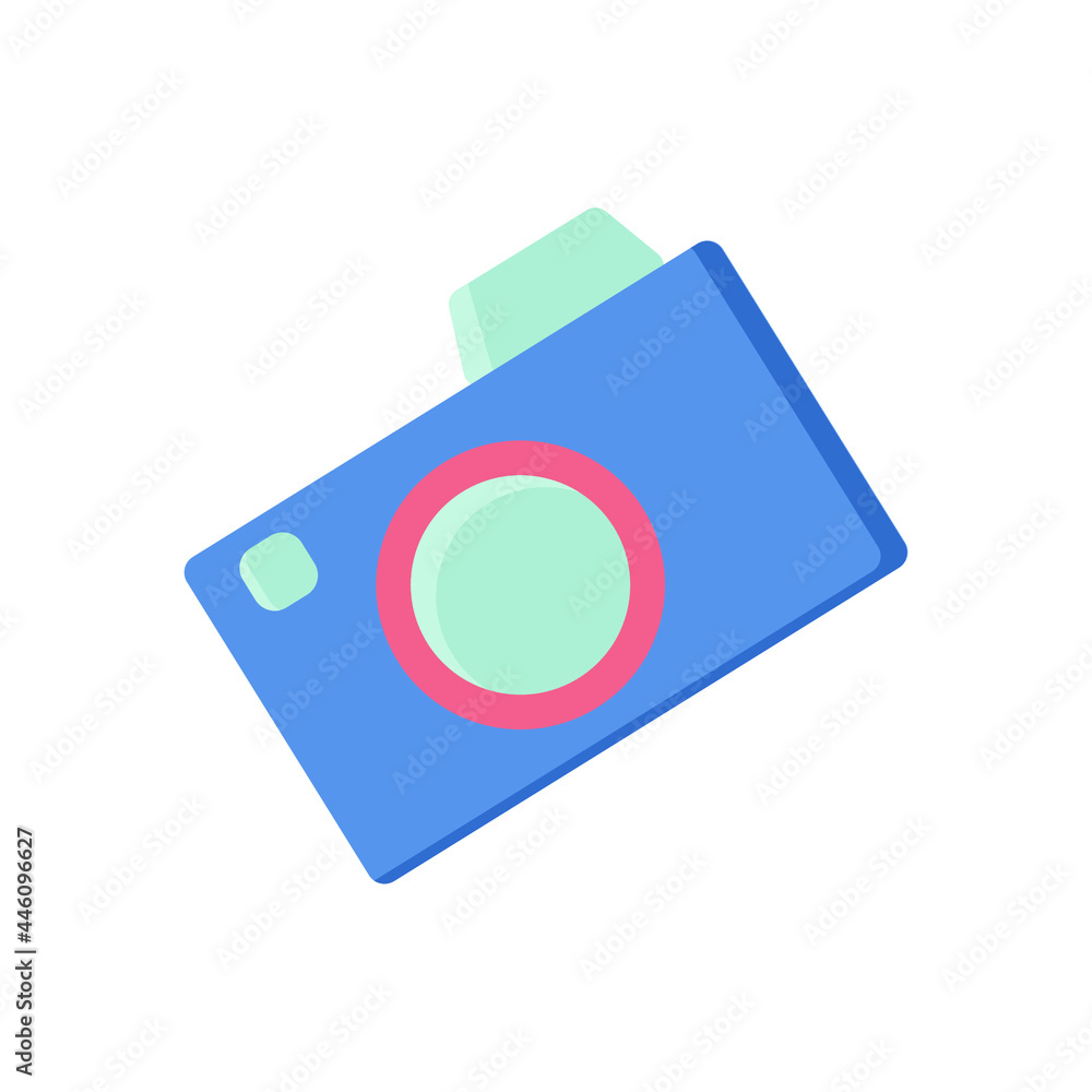 Photo cam, summer digital trend vector illustrations, modern design, logo, icon, light blue, set sail champagne colors. Traveling. Summer illustration, banner, poster, postcard, traveling business. Photo cam, summer digital trend vector illustrations, modern design, logo, icon, light blue, set sail champagne colors. Traveling. Summer illustration, banner, poster, postcard, traveling business.