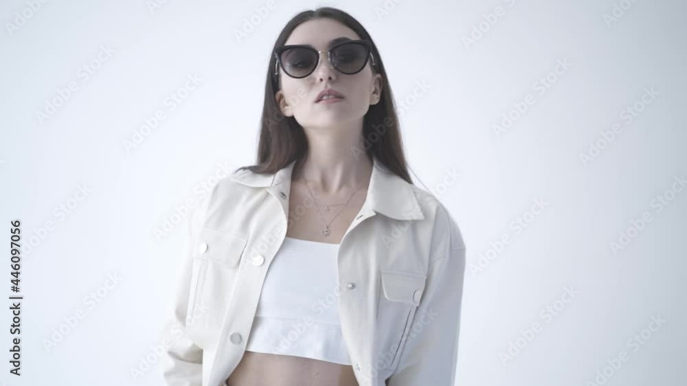 model posing in studio model posing in studio