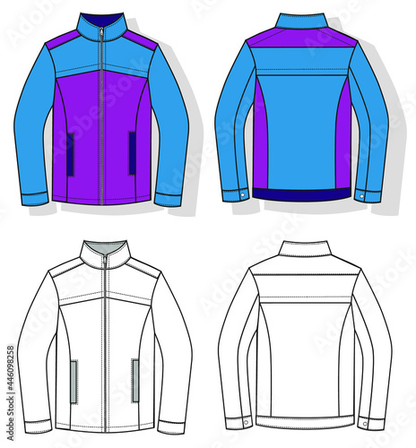 jacket templates sportswear fashion CAD