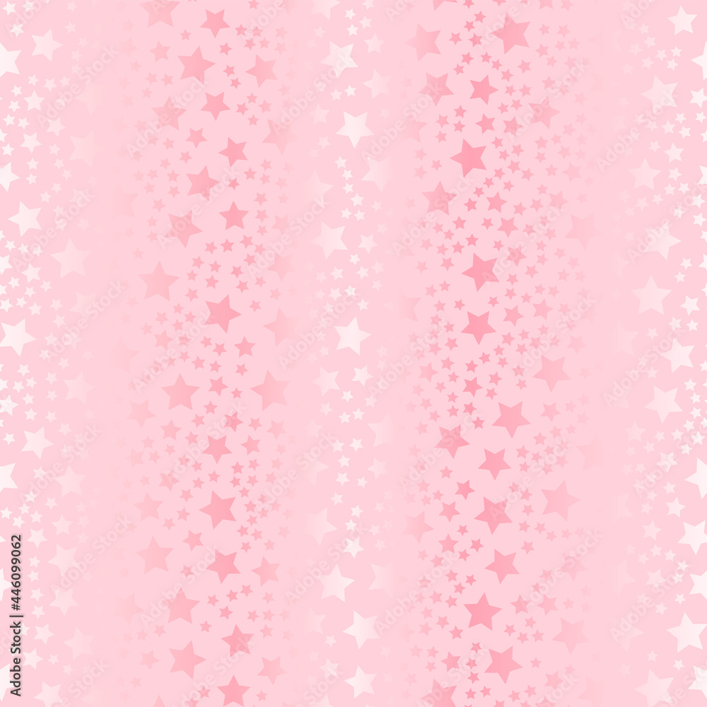 Seamless pattern with glowing stars Vector illustration 