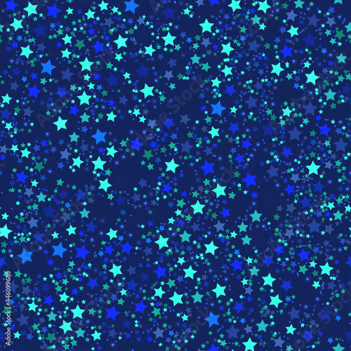Starlight seamless pattern Vector illustration in flat design