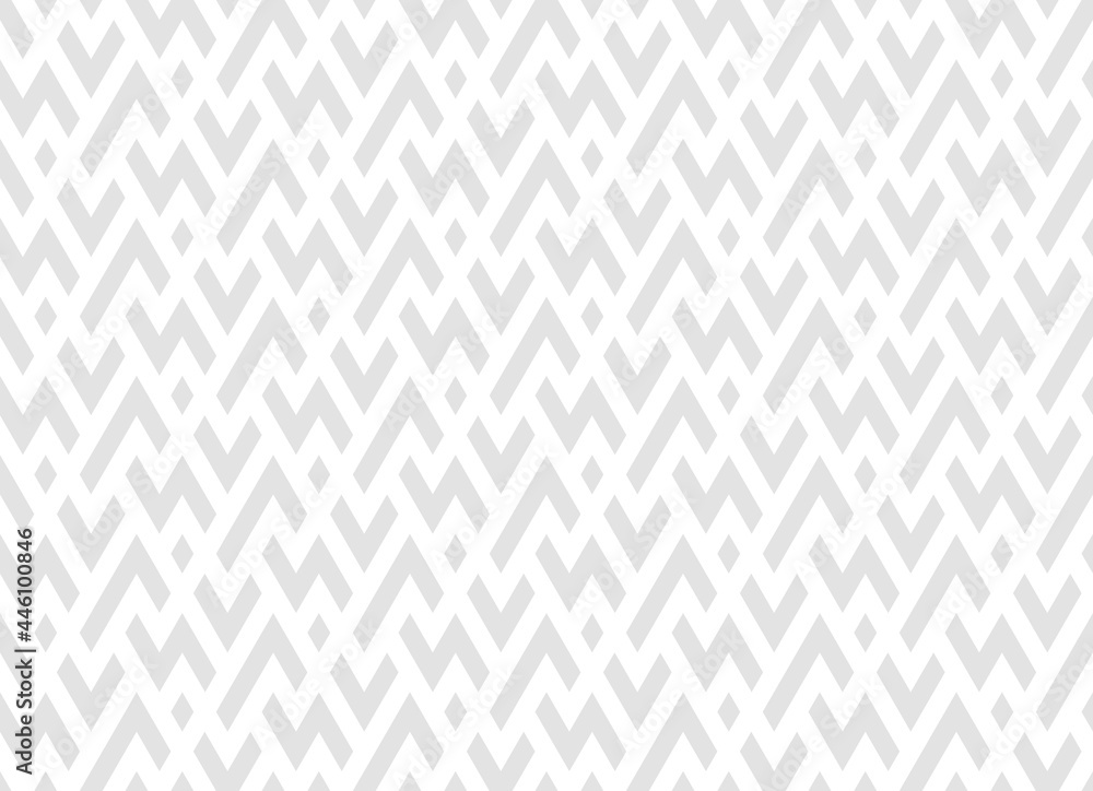 Abstract geometric pattern with stripes, lines. Seamless vector background. White and gray ornament. Simple lattice graphic design.