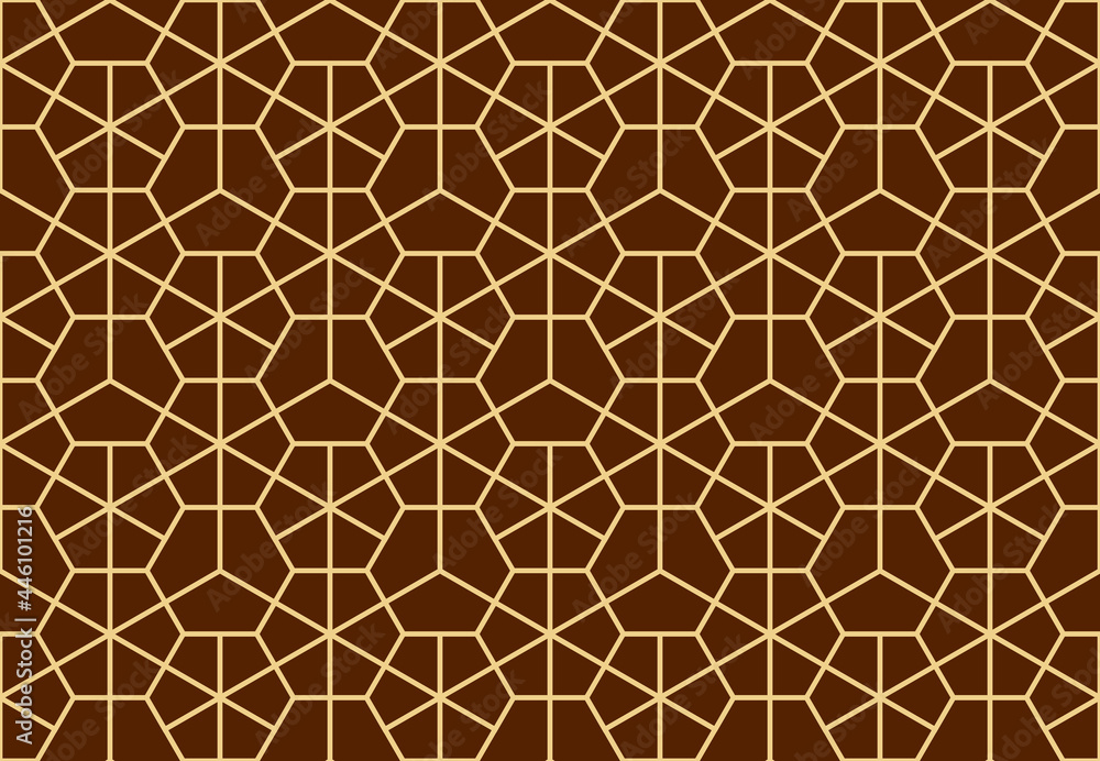 The geometric pattern with lines. Seamless vector background. Gold and brown texture. Graphic modern pattern. Simple lattice graphic design The geometric pattern with lines. Seamless vector background. Gold and brown texture. Graphic modern pattern. Simple lattice graphic design