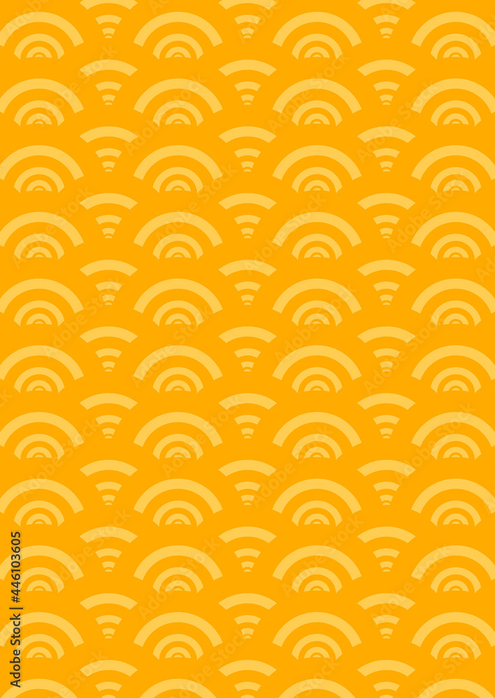 Geometric pattern, abstract orange background with ornament. Poster design template, vector illustration. Geometric pattern, abstract orange background with ornament. Poster design template, vector illustration.