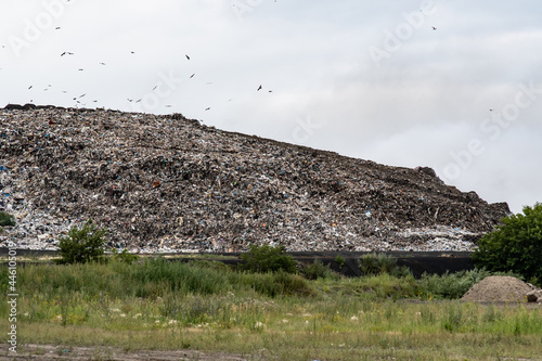 Fotografie NOVOSIBIRSK, RUSSIA-17 July 2021:Fire at a household waste dump