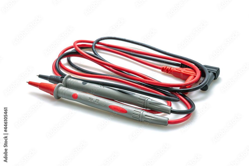Probe for digital clamp meter isolated on white background. Probe for digital clamp meter isolated on white background.